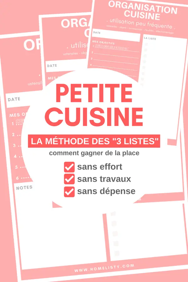 La Méthode des "3 LISTES" : Voici Comment Gagner de la Place dans Une Petite Cuisine (Sans Travaux)